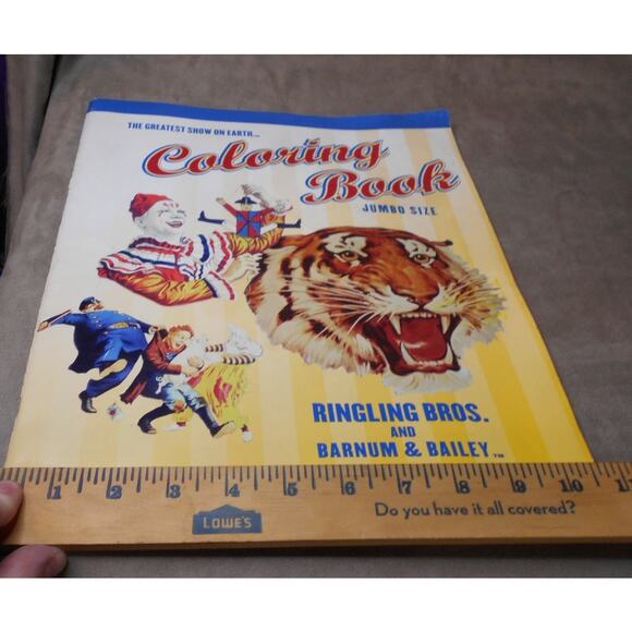 Feld Ent 1997 Ringling Brothers & Barnum & Bailey Circus Jumbo Coloring Book - Picture 2 of 12